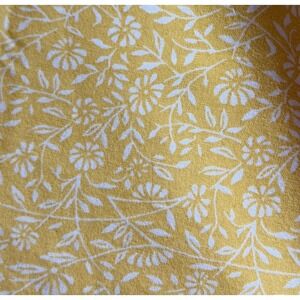 Williams Sonoma Ditsy Floral Placemats Set 6 PCS Yellow White Reversible 14 X 20